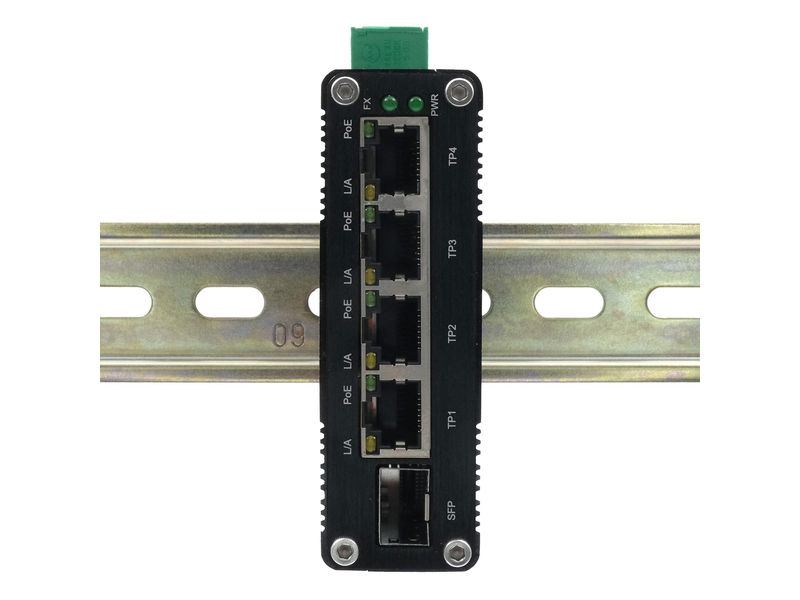Exsys PoE  Switch EX-62020POE-SFP 5 Port 5-Port Mini Gigabit Ethernet PoE  Switch