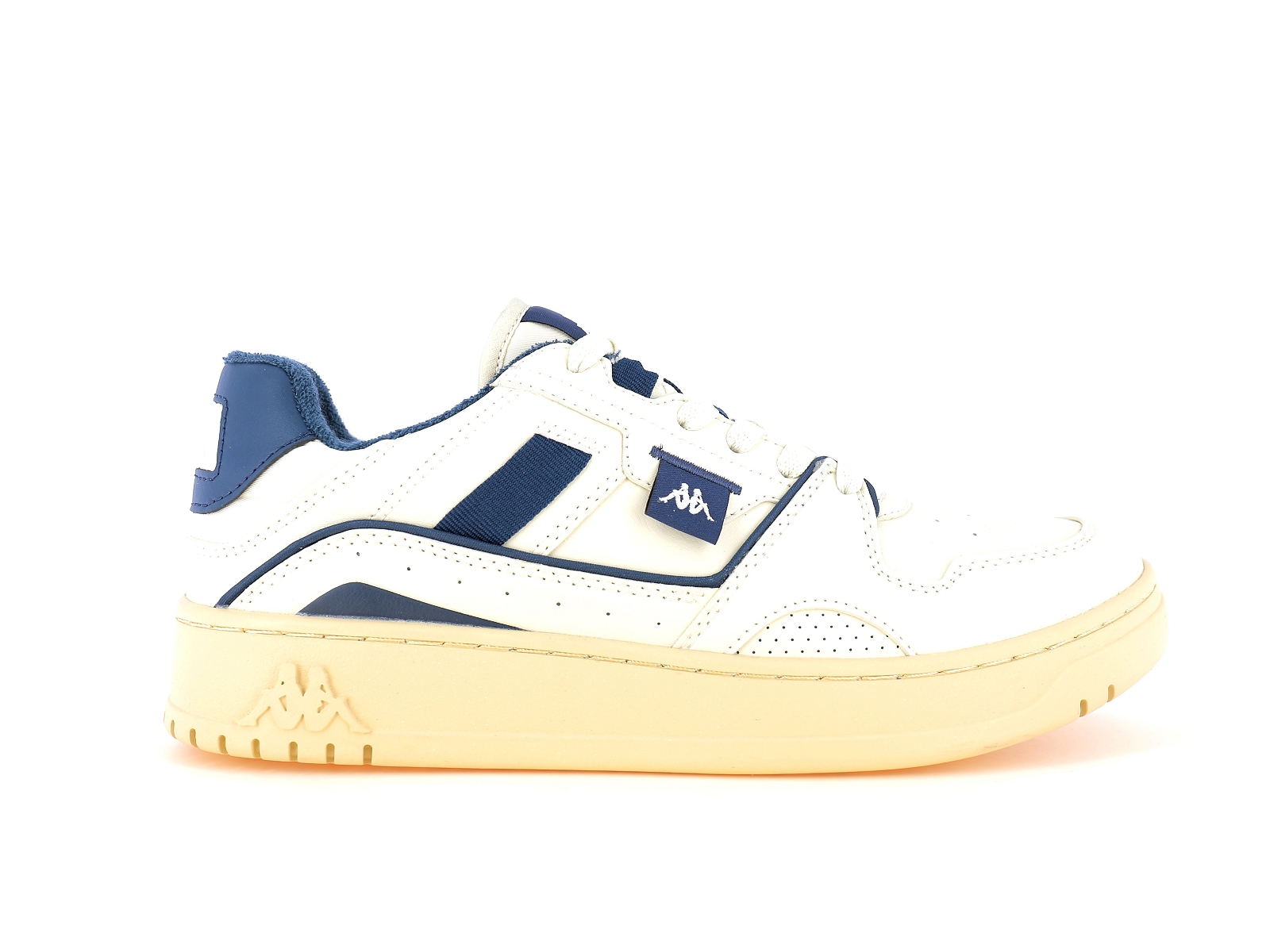 Kappa-AUTHENTIC KAI Matières combinées Beige Bleu