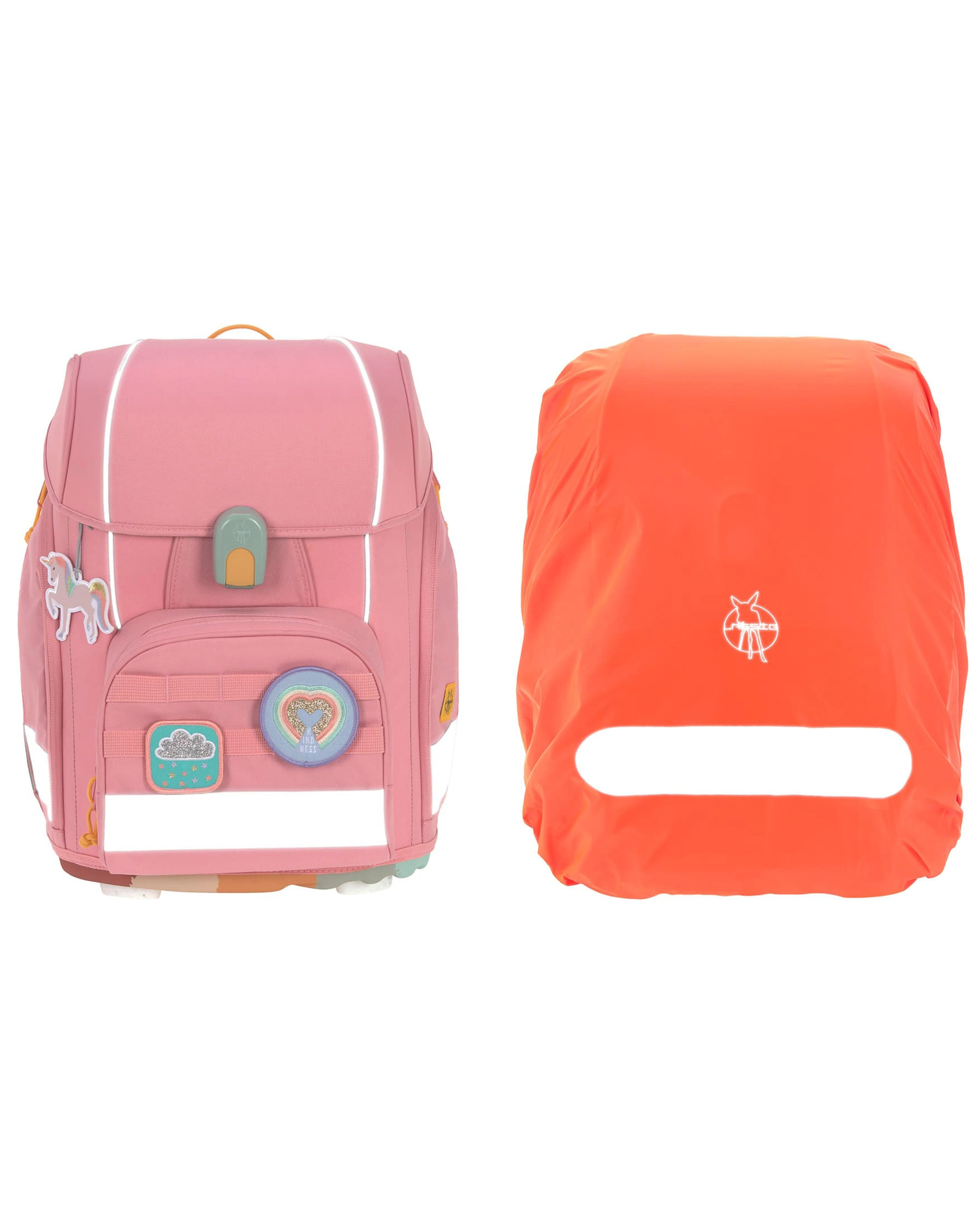 Schulranzen-Set UNIQUE (30x25x41) 9-teilig in pink