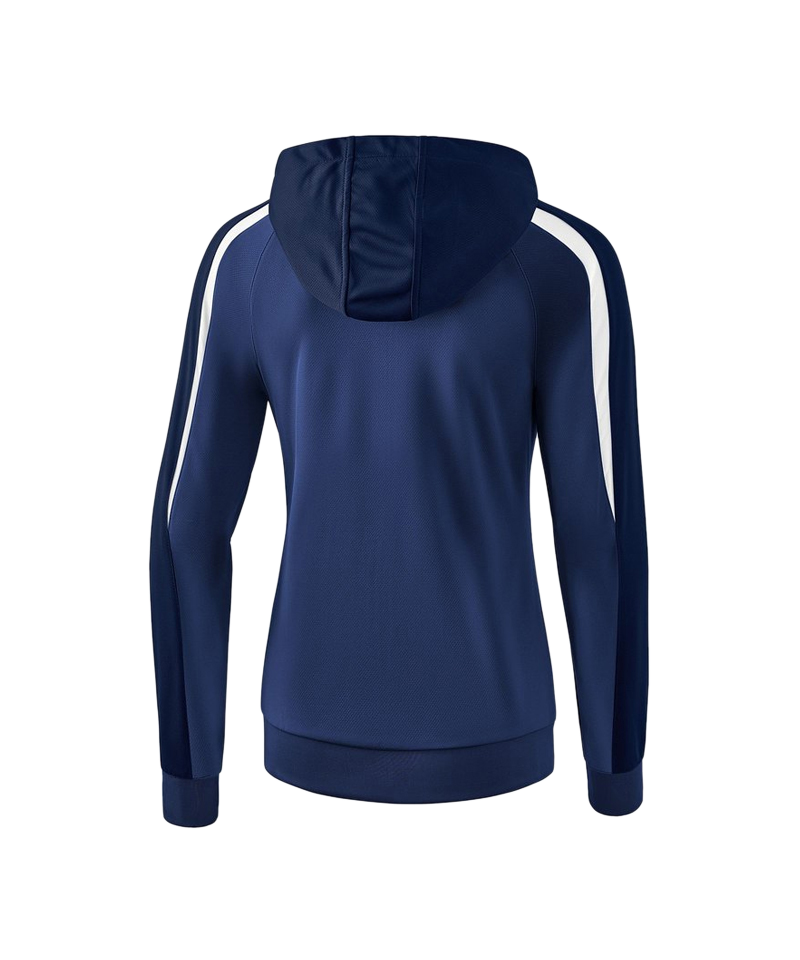 Erima Liga 2.0 Kapuzenjacke Damen Dunkelblau Weiss