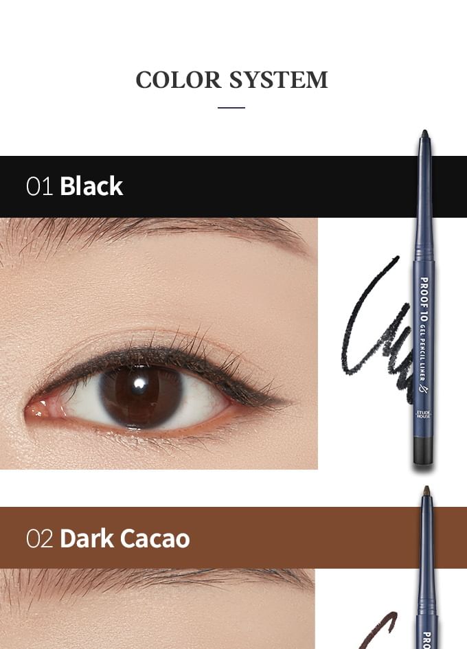 ETUDE - Proof 10 Gel Pencil Liner - 6 kleuren