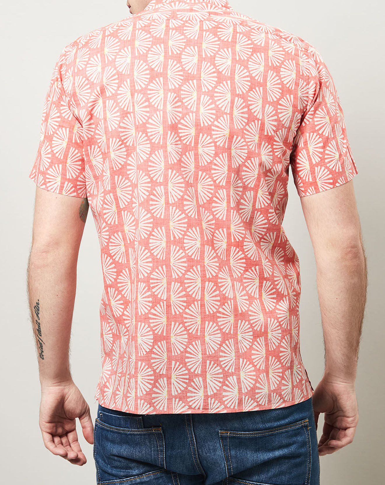 Hartford Chemise slim Slam imprimé rouge/blanc
