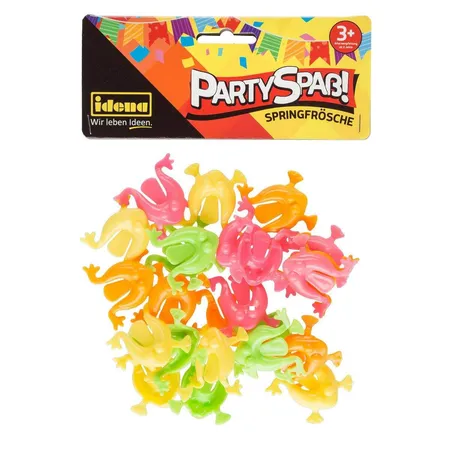 Idena Kinder Partyartikel Springfrösche 24 Stück