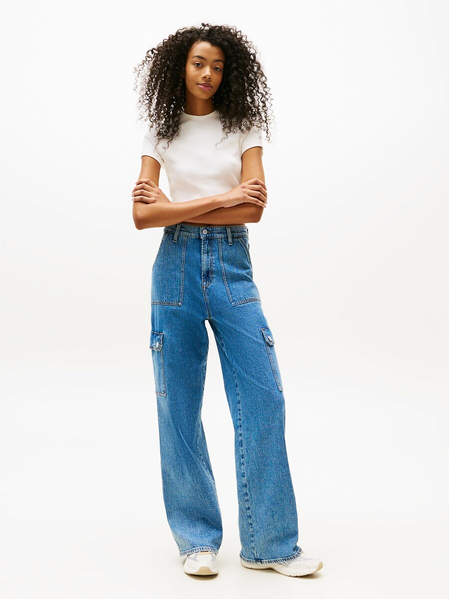 TOMMY JEANS<br>Camiseta de manga curta com gola redonda