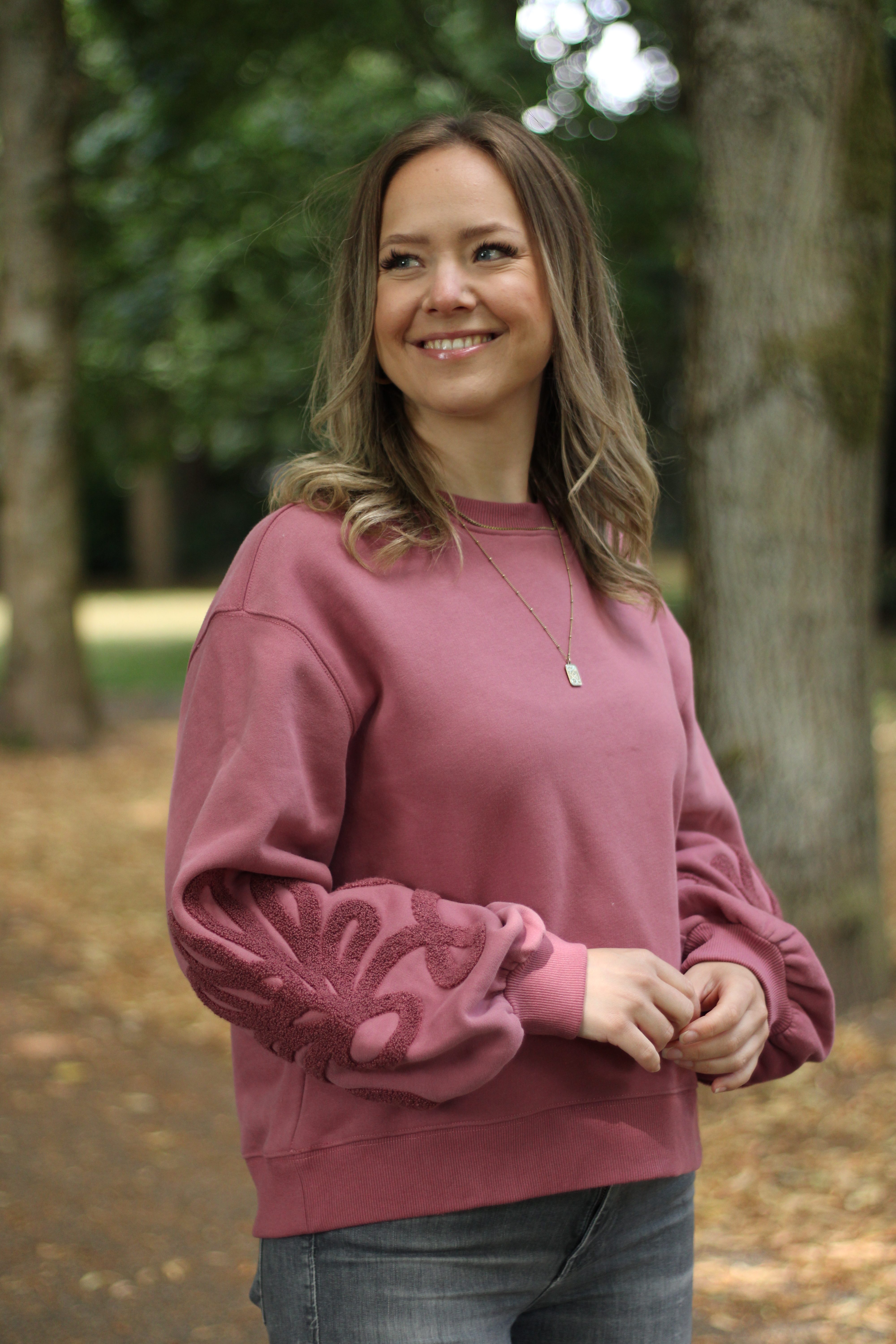Rino & Pelle - Quincy Sweatshirt With Application - Mauvewood