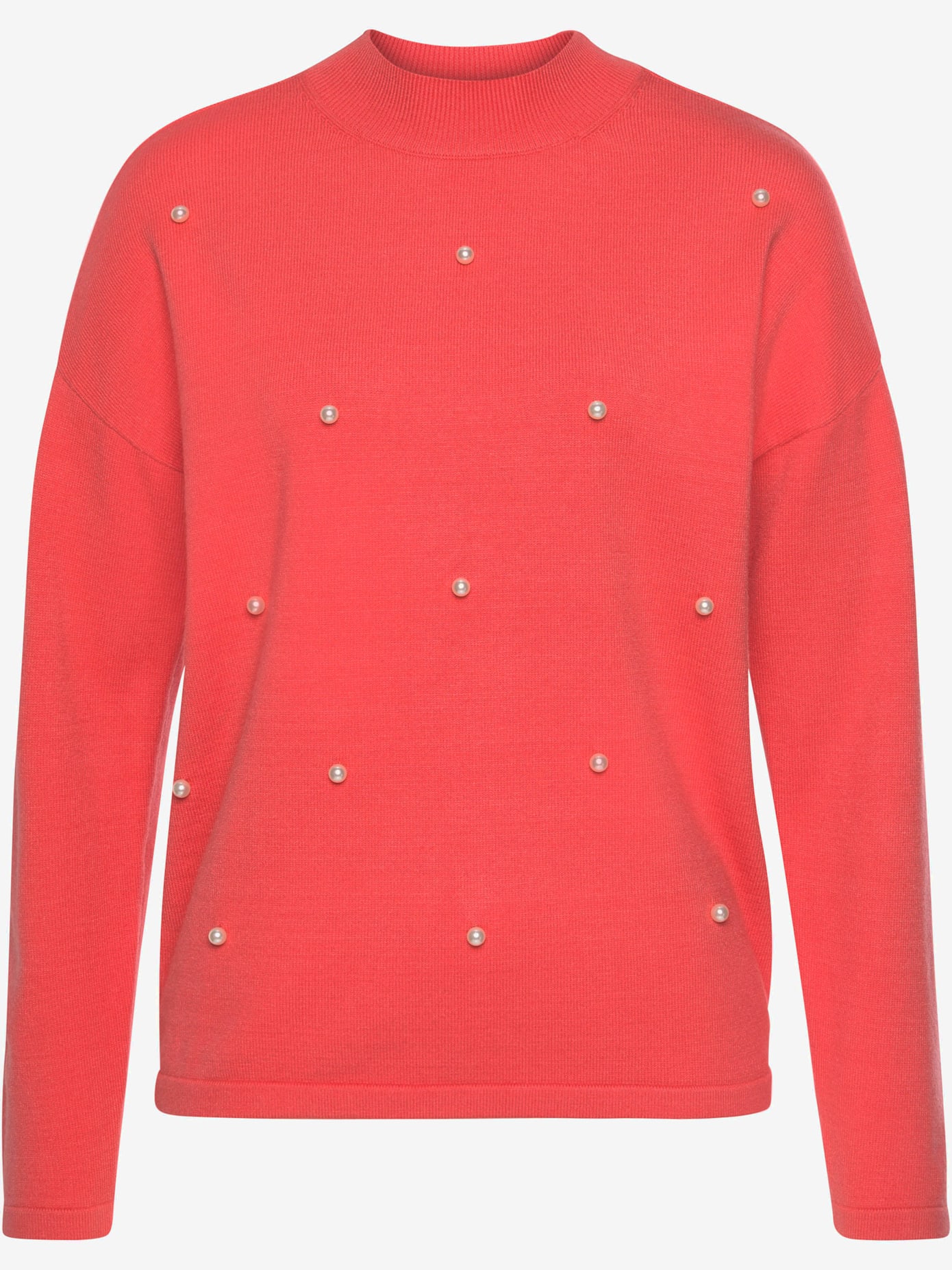 Pull en tricot application décorative devant