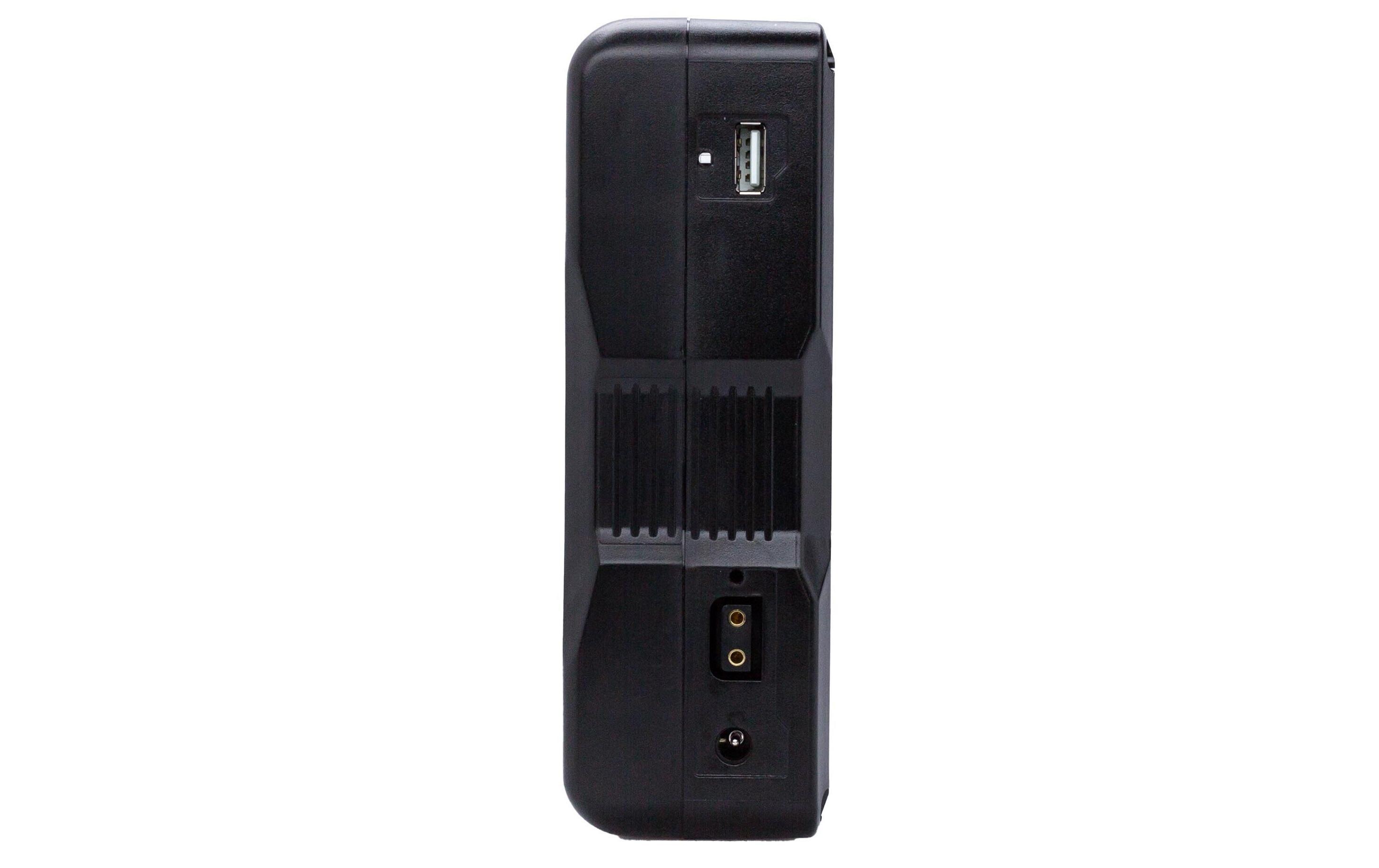 Videokamera-Akku BP-100S Cool Black V-Mount<br>V-Mount-Akku mit USB-A, D-Tap und DC-Buchse