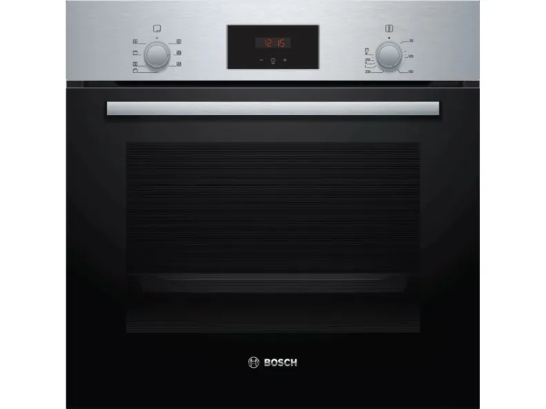 Bosch HBF113BR1S Serie | 2, Indbygningsovn, 60 x 60 cm, rustfrit stål