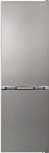 SHARP Koel-vriescombinatie Zilver - 331 Liter Inhoud