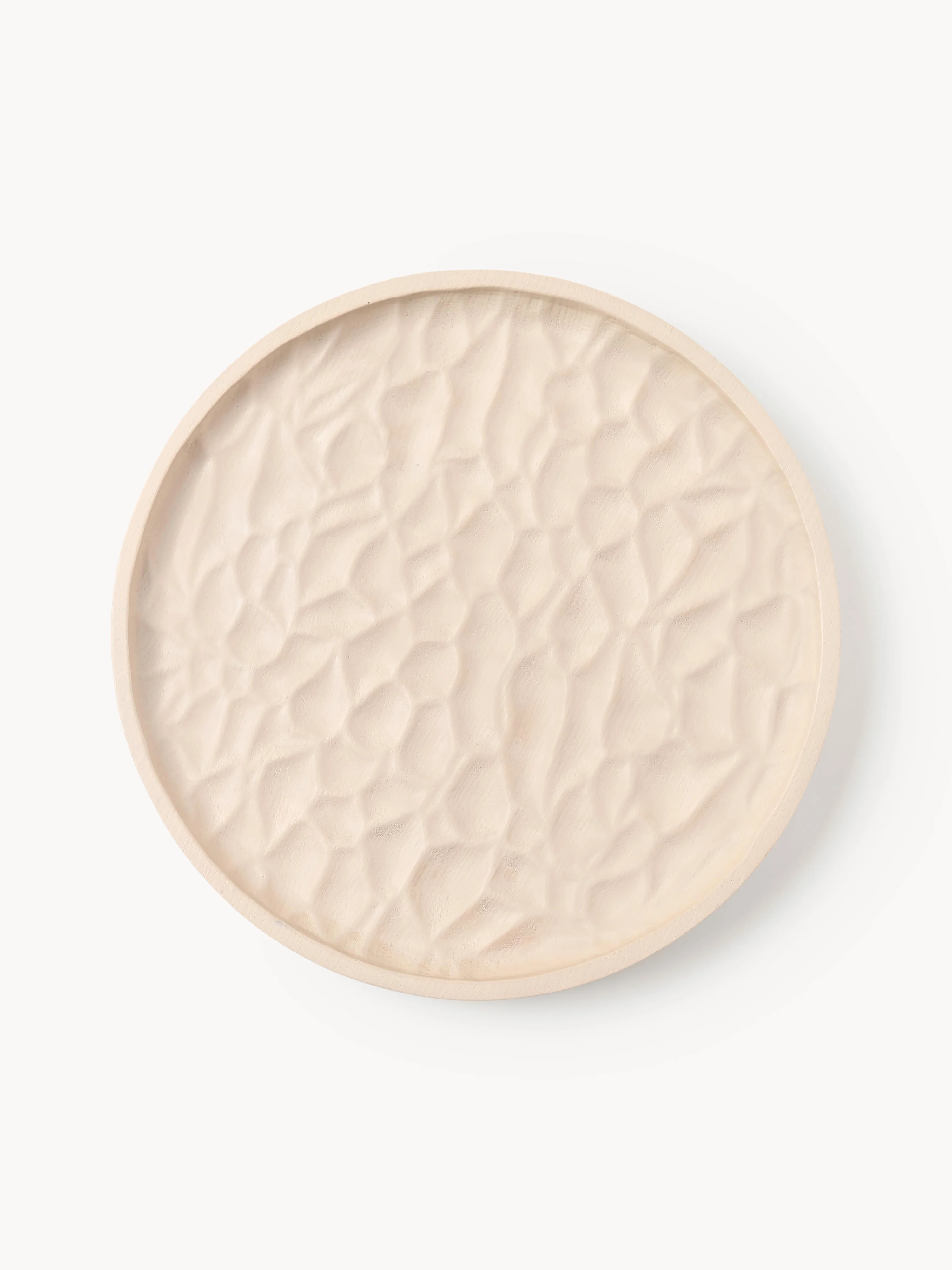 Decoratief dienblad Camila van essenhout, Ø 25 cm