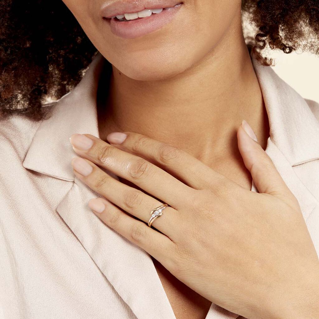 Bague Mayline Or Bicolore Diamant
