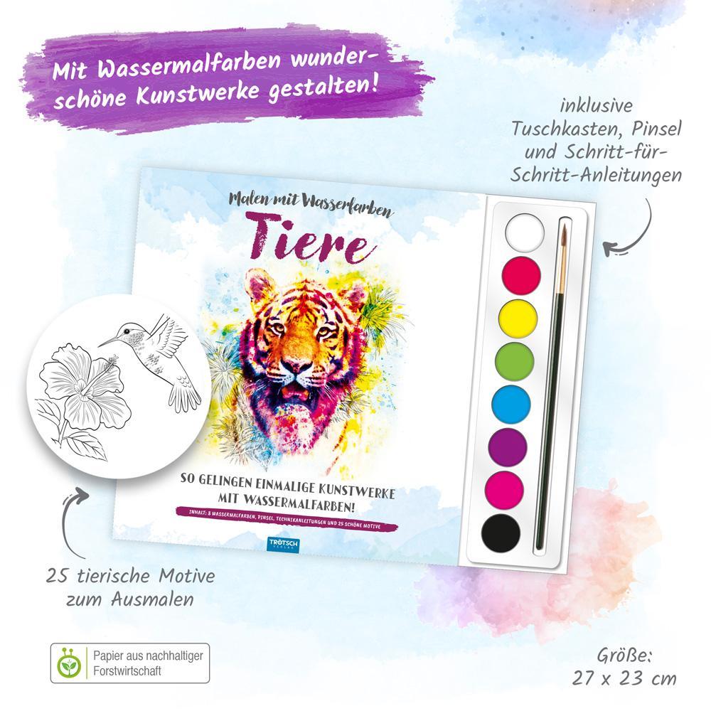 Trötsch Malen mit Wasserfarben Tiere