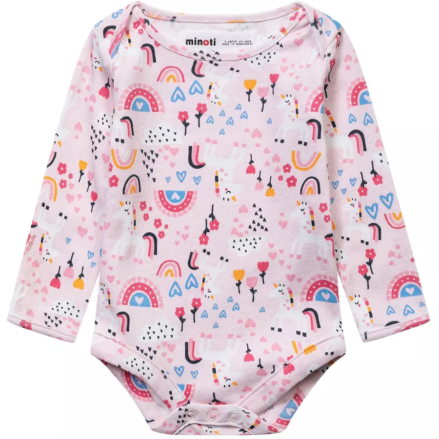 MINOTI 2er-Pack Bodys RosaWeiß