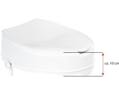 Toiletverhoger met deksel, wit