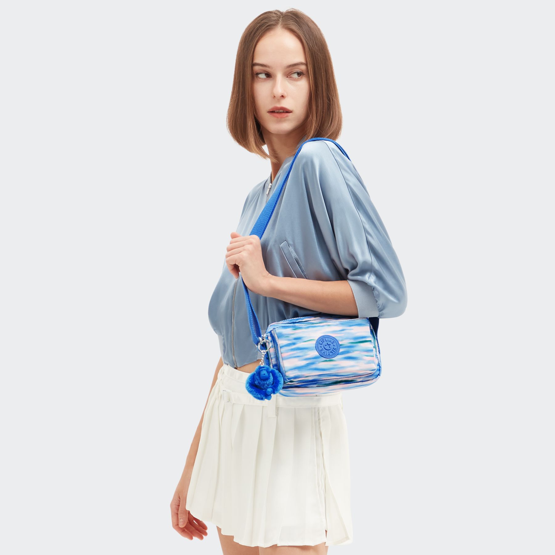 ABANU Mini Sac à Bandoulière avec Sangle Ajustable - Diluted Blue