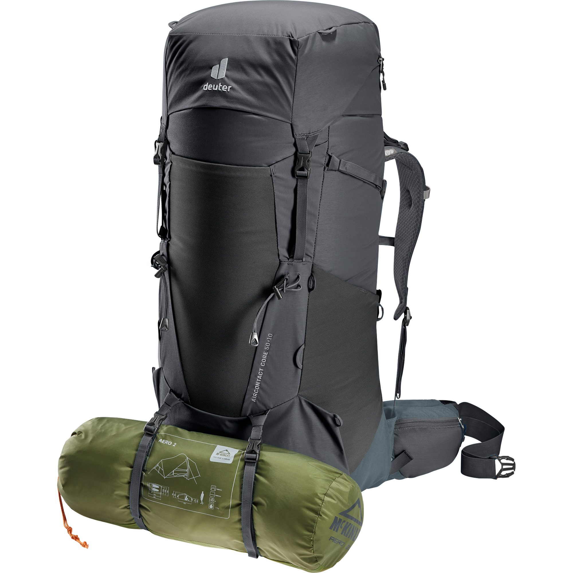 deuter Aircontact Core 50l +10 Trekkingrucksack graphite shale