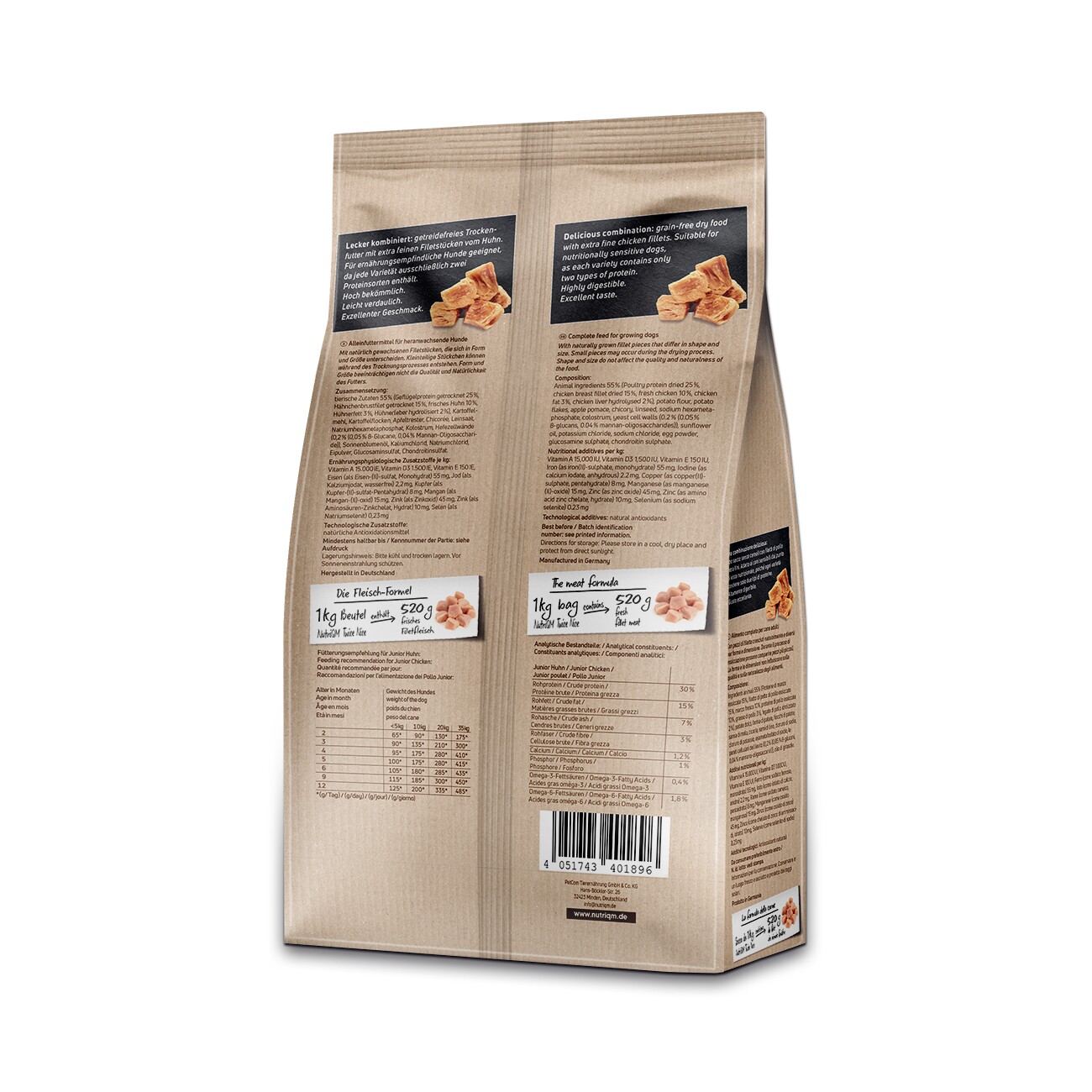 NutriQM Twice Nice Junior Huhn 4 kg