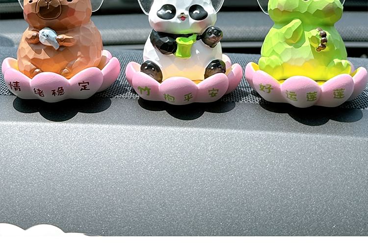 Candy Lemon - Dieren Lotus Auto Hars Ornament (Diverse Ontwerpen)