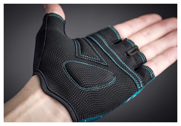 Paire de Gants Courts Femme GripGrab Rouleur Vert Noir
