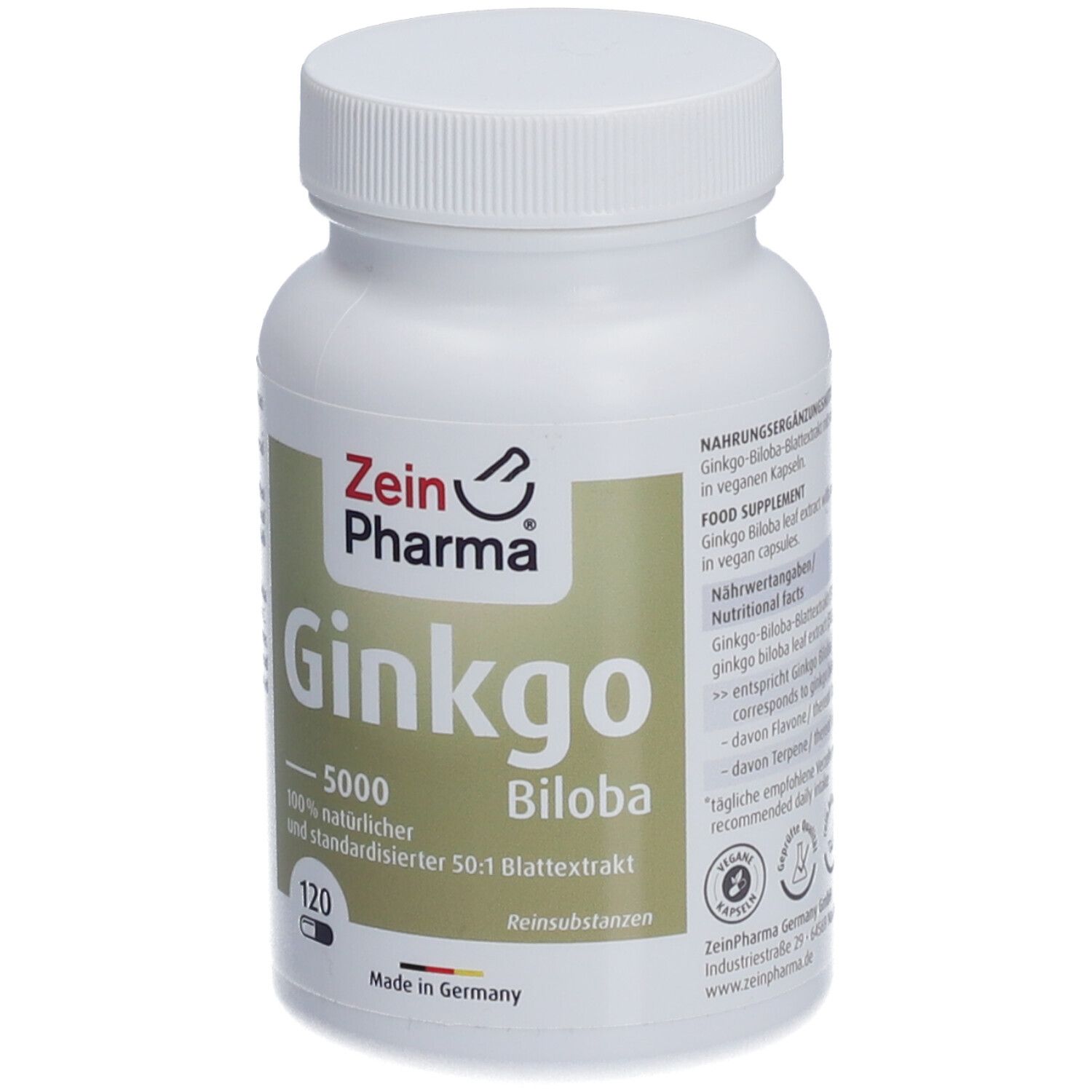 ZeinPharma® Ginkgo Biloba Kapseln 100 mg