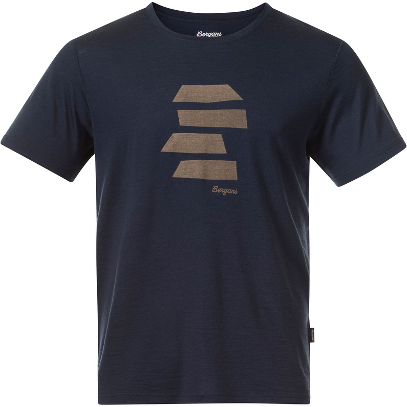 Bergans Herren Rabot Mount Wool T-Shirt