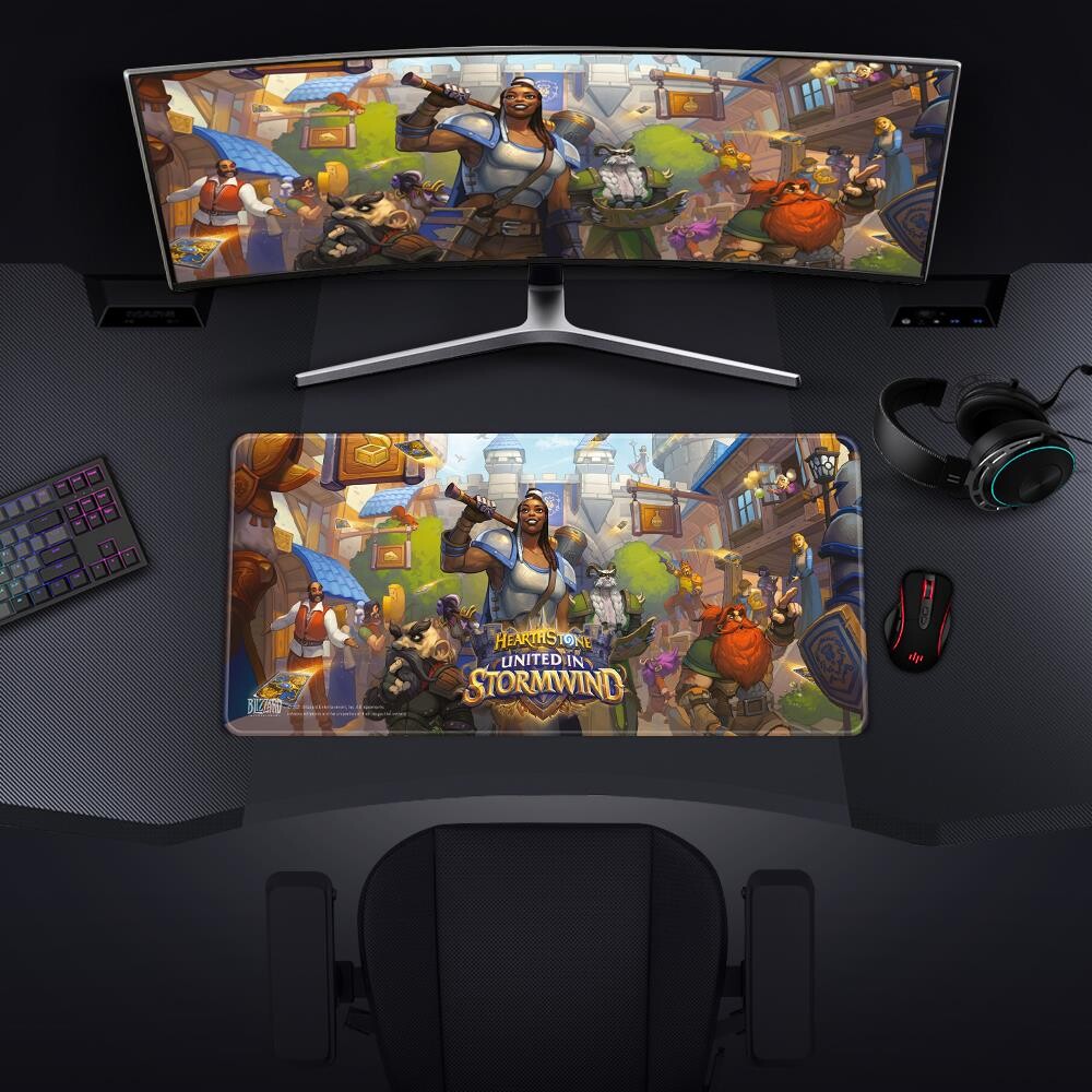 Hearthstone - Desk Mat - United In Stormwind - 90X42 CM
