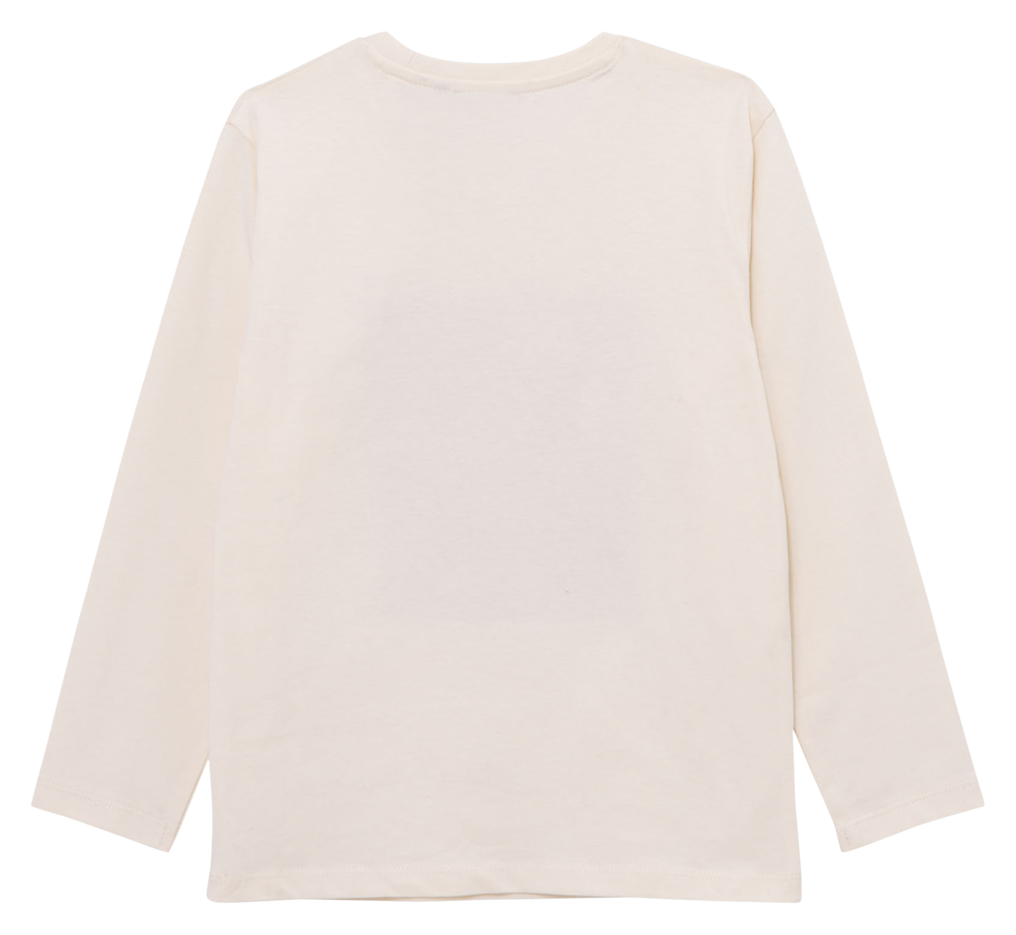 Tee-shirt col rond droit en coton sérigraphié | Blanc