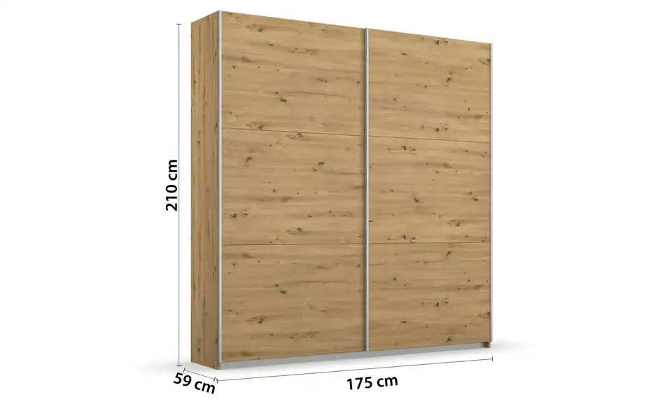 Schwebetürenschrank 175 cm