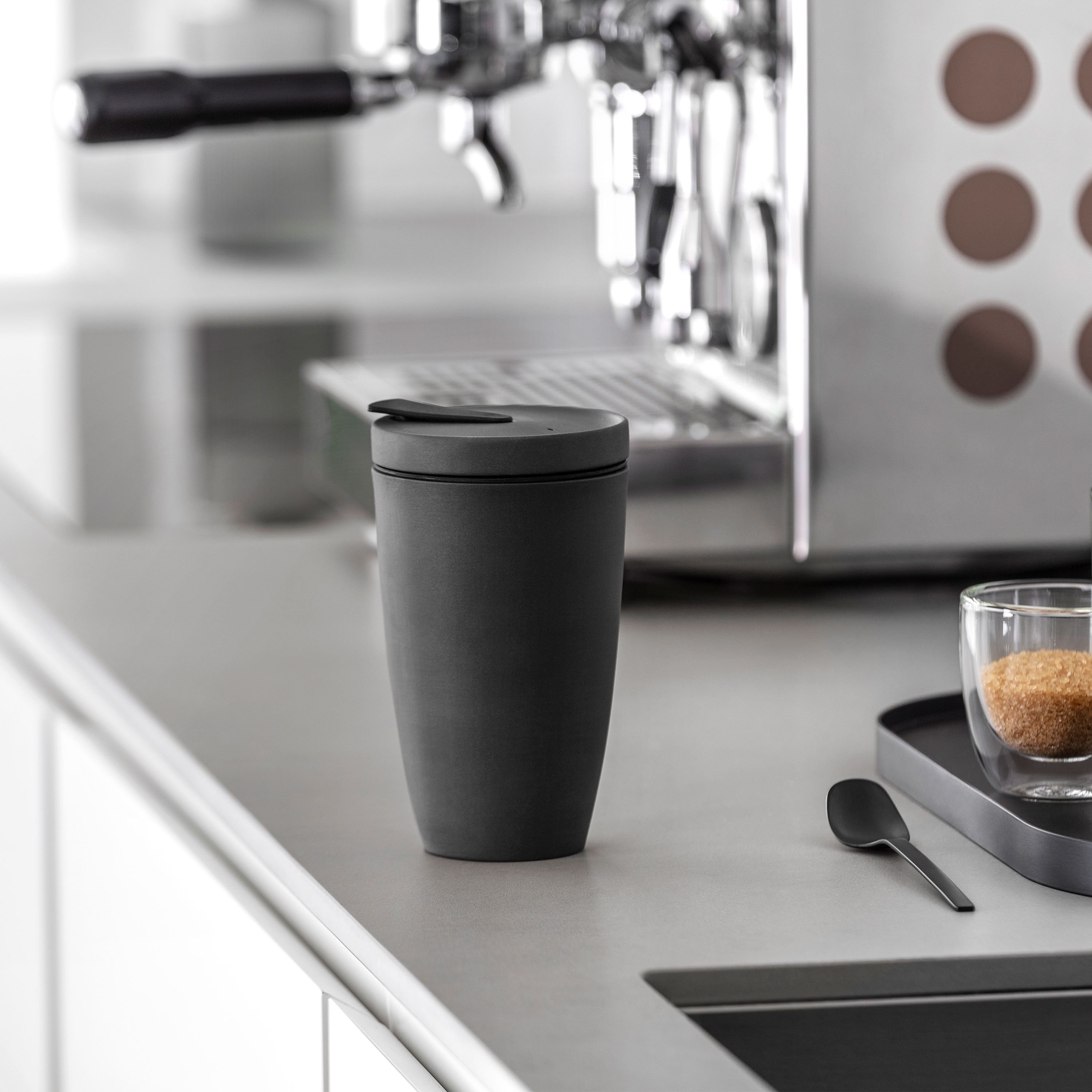 To Go Travel coffee mug Black, 11.9 oz