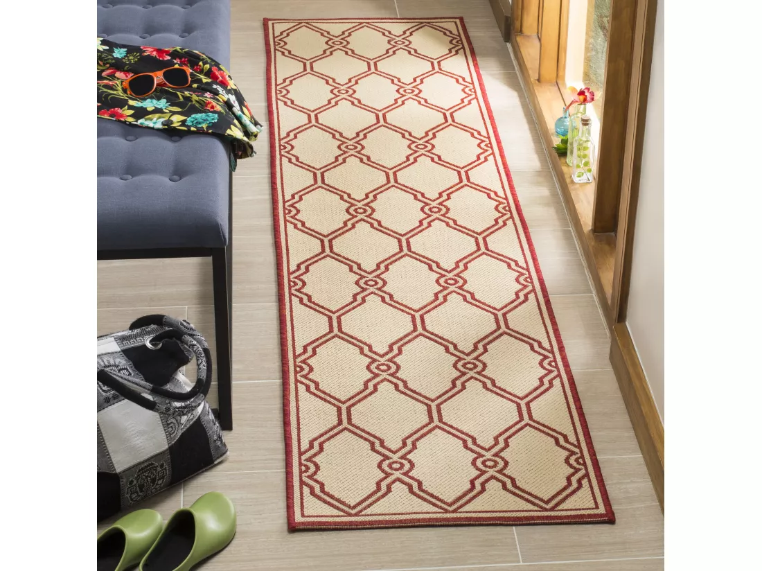 Tapis Red & Creme 61 X 244 cm - Nerano
