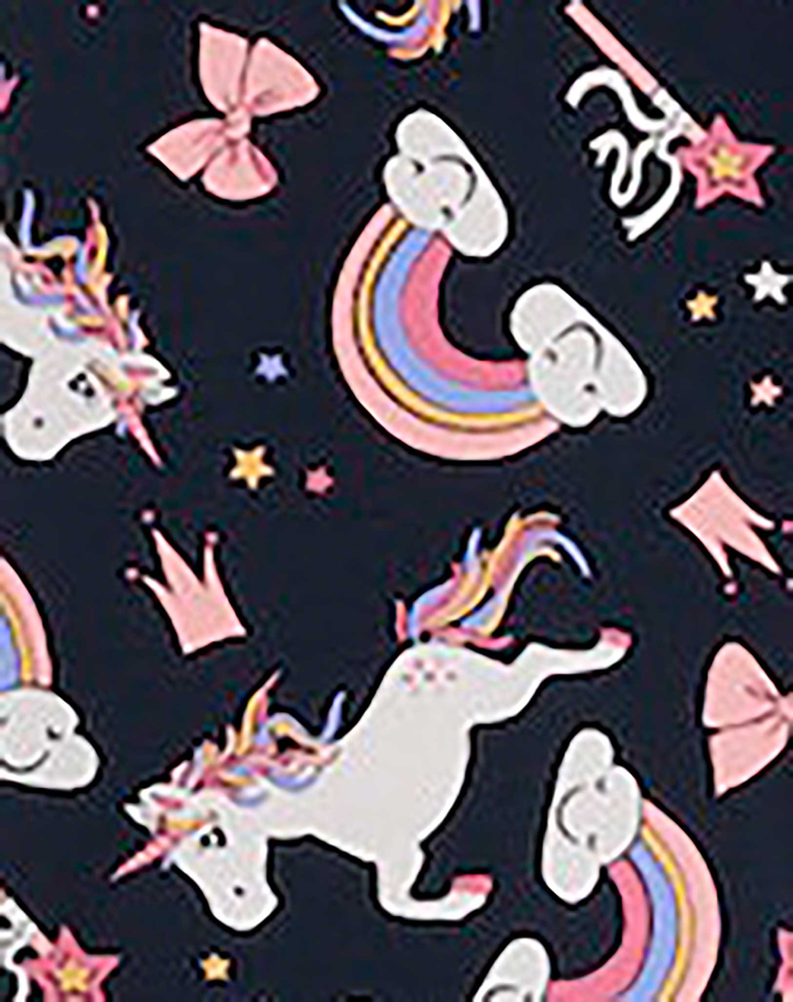 Leggings NMFVIVIAN UNICORNS AOP in dark sapphire