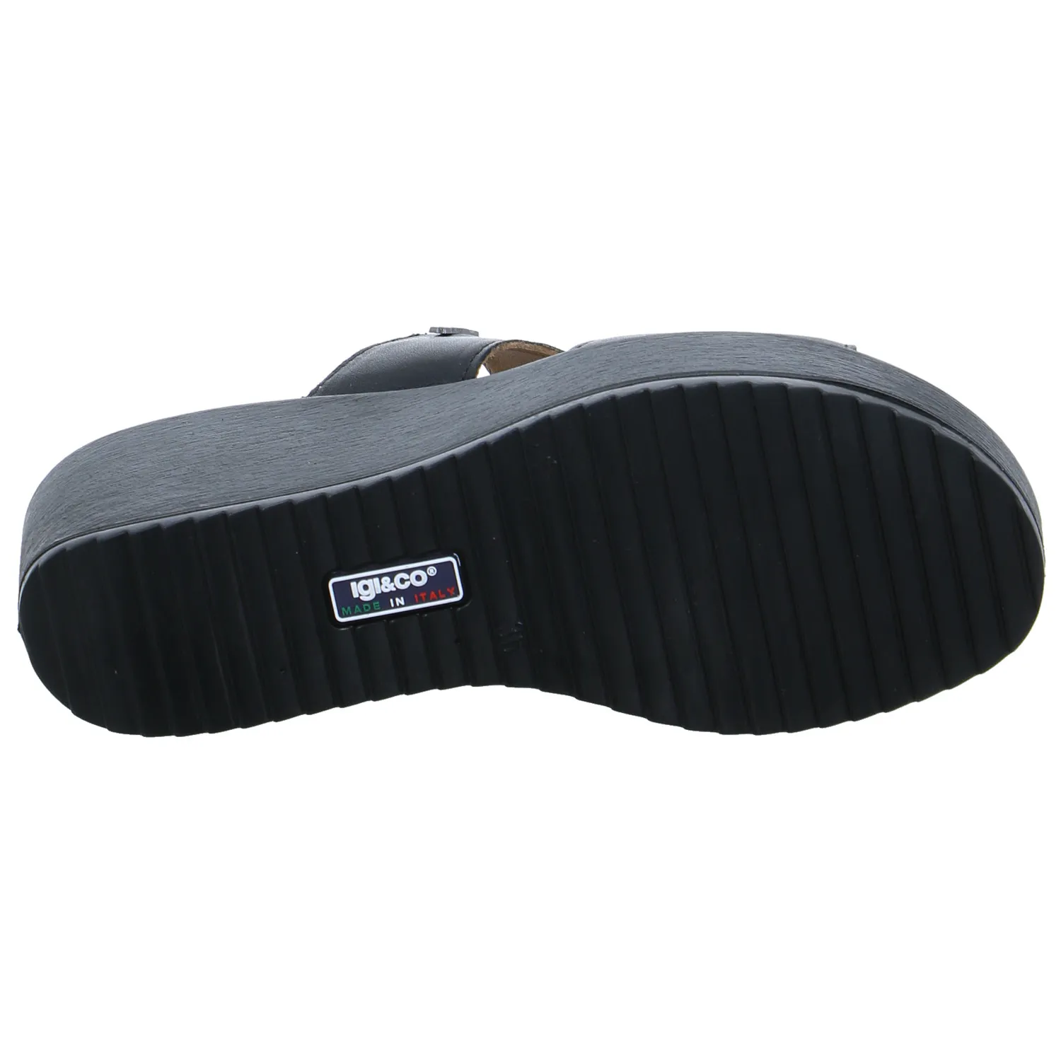 IGI & CO Pantolette Schwarz Leder