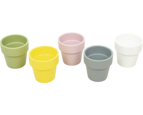 Keramische plantenbak Olivia Ø 5,5 cm H 6 cm pastel