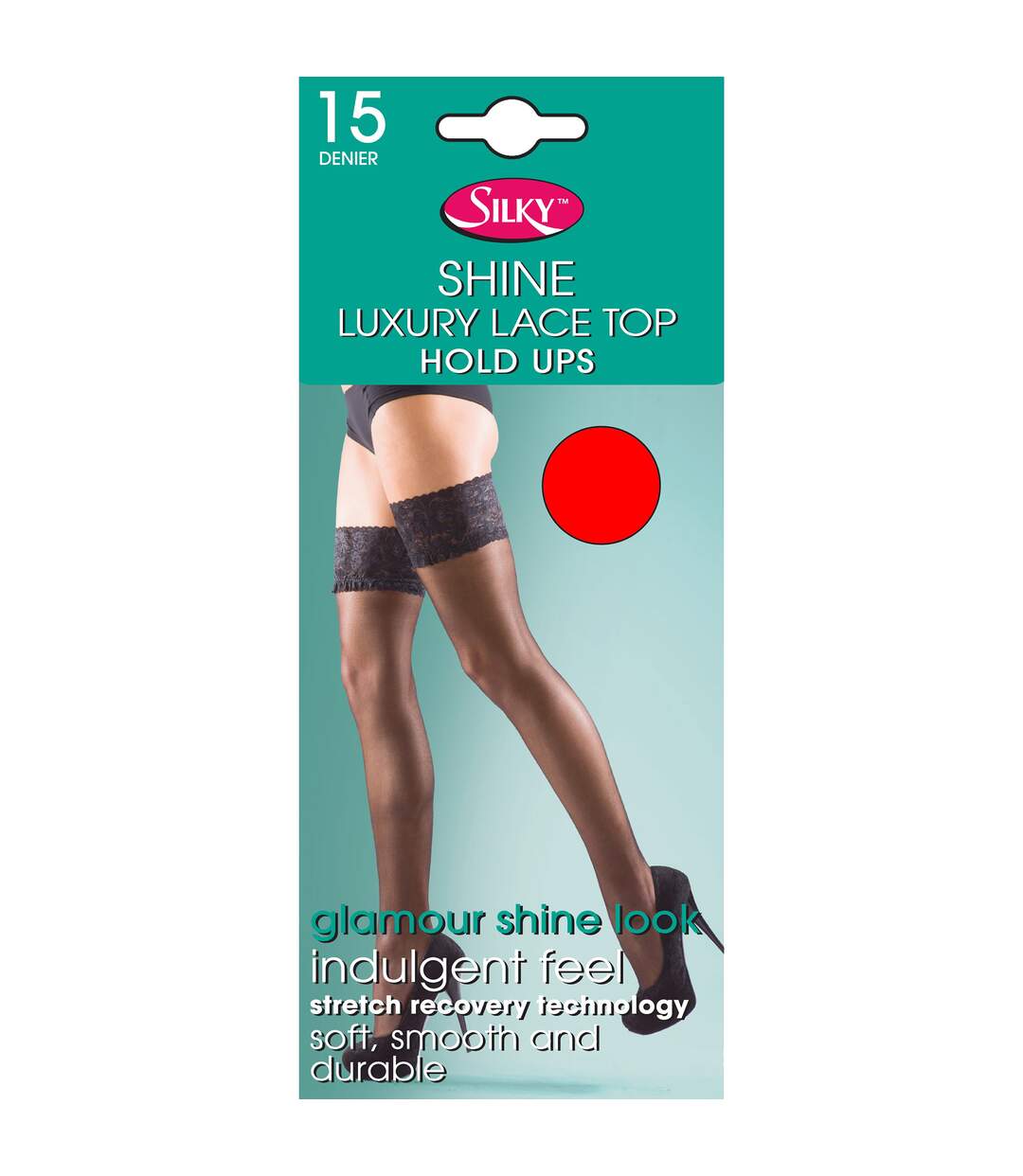 Silky Shine - Bas jarretière satinés (1 paire) - Femme (Chair) - UTLW256