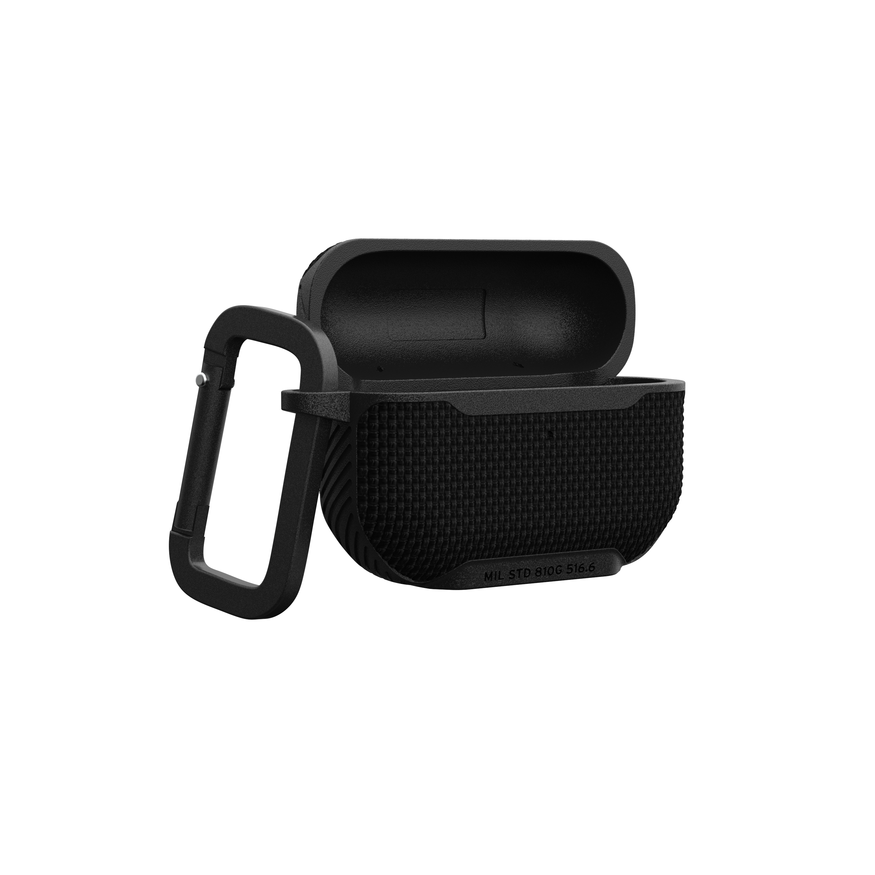 AirPods Pro 2 / AirPods Pro Nylon Schutzhülle mit Karabinerhaken Metropolis (104125114040) - Schwarz