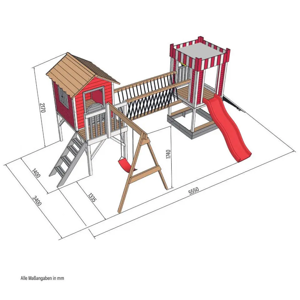 THOME DELUXE - WUNDERLAND speelpark incl. schommel
