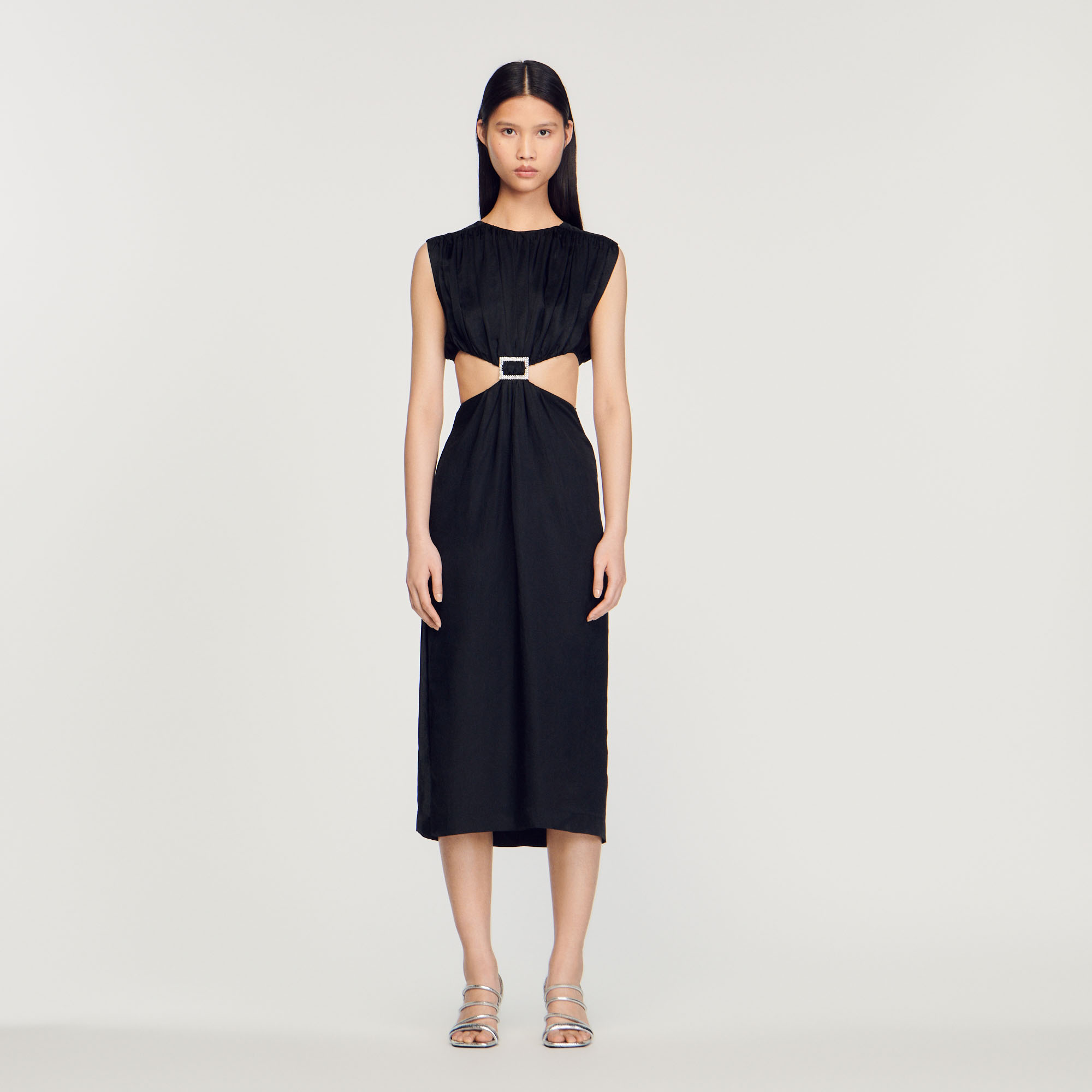 Robe mi-longue bijou