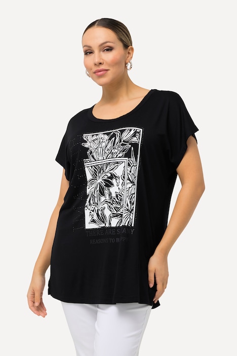 T-Shirt, Dschungel, Rundhals, Halbarm