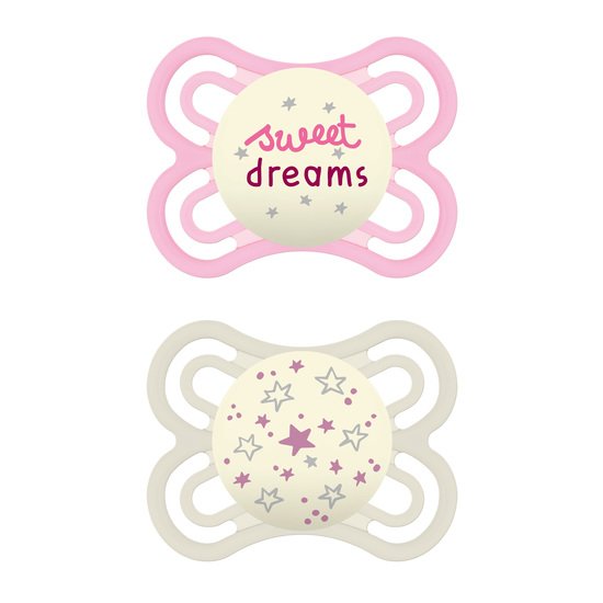 Lot de 2 sucettes Perfect nuit 0-6mois   Aléatoire        de               Mam
