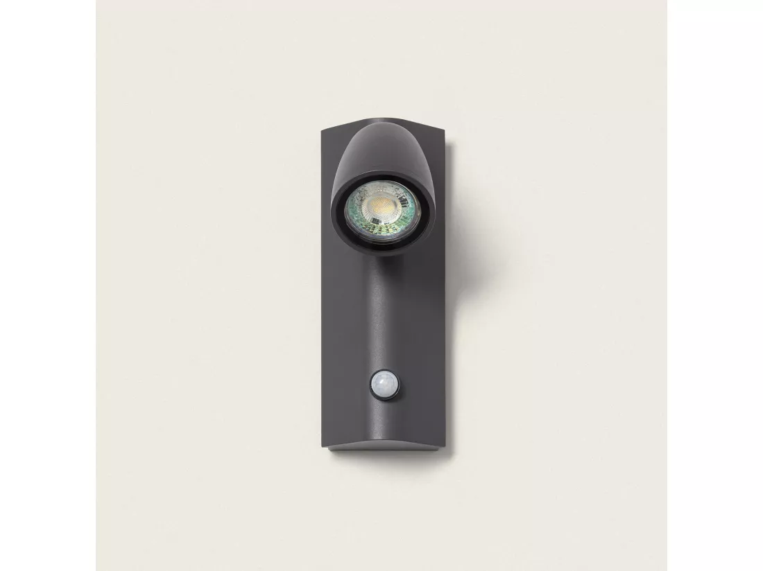 Applique Murale Extérieure Aluminium avec Détecteur de Mouvement Abel Gris foncé