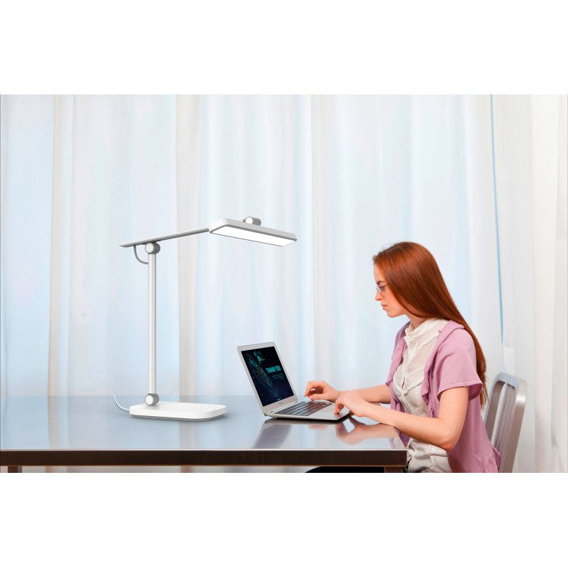Lampe de bureau Led intégrée Pureline - Unilux - 13 W - Articulée