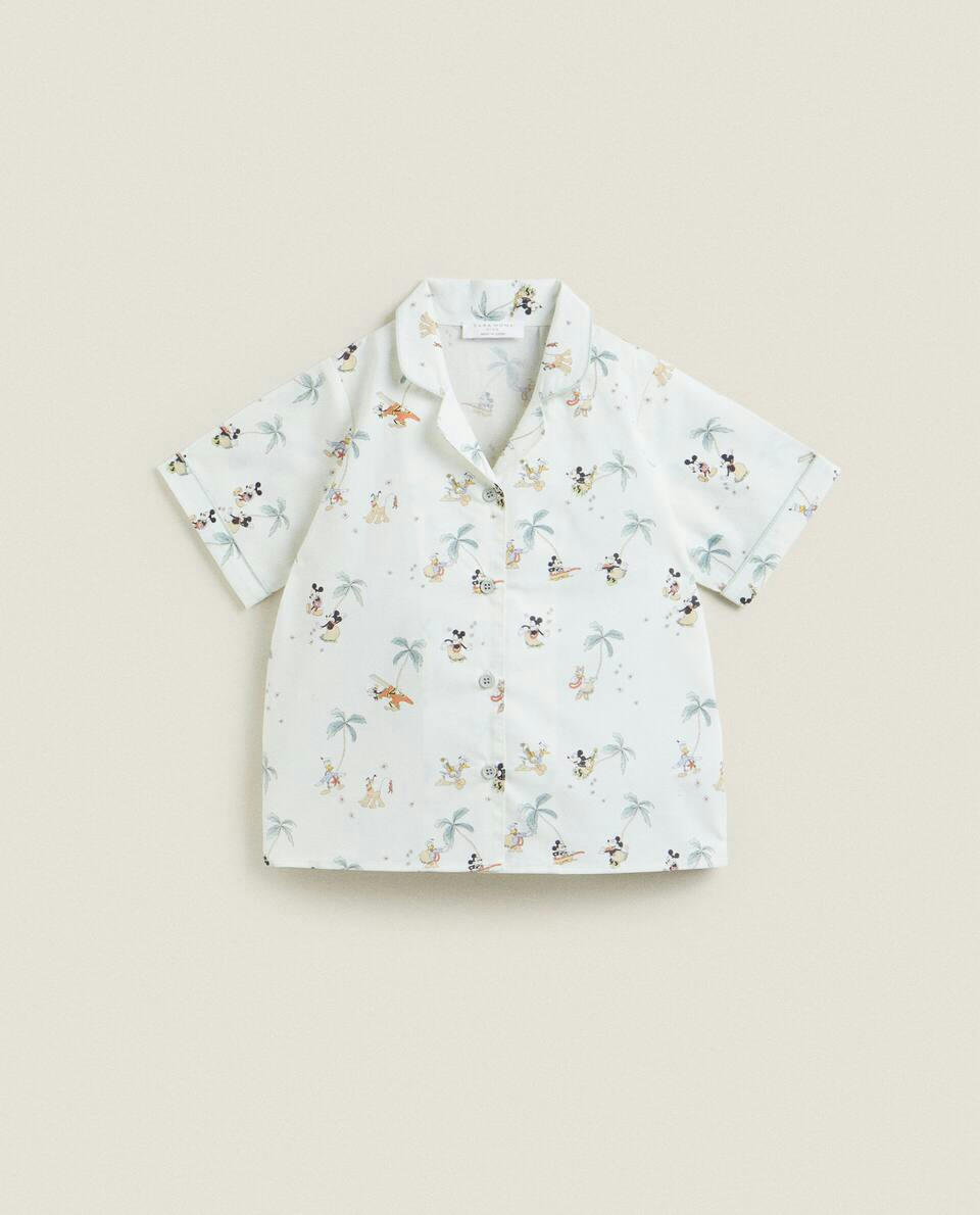 Pijama infantil do Mickey Mouse da Disney em popeline.