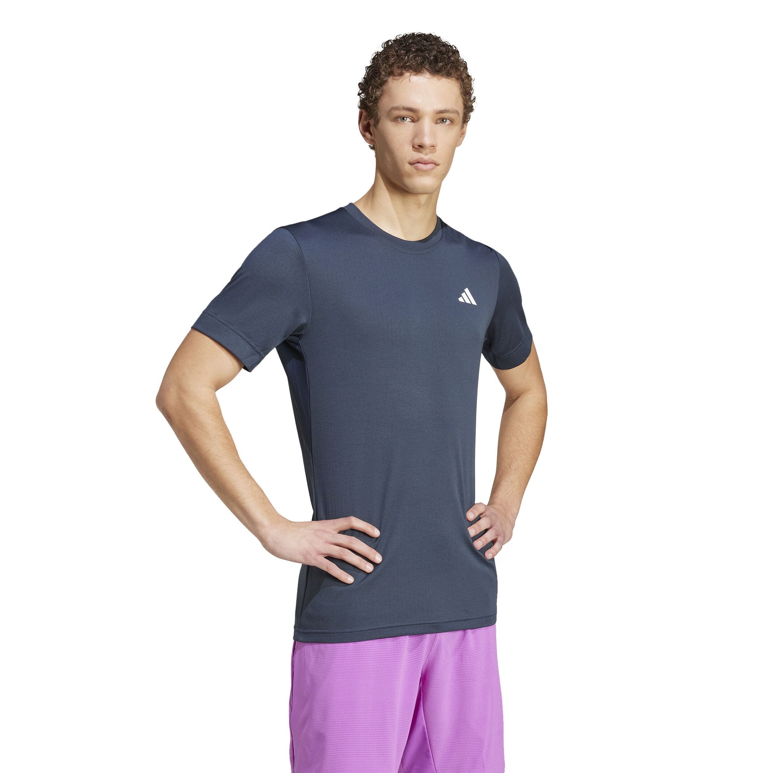 adidas Freelift T-shirt Hommes - Bleu Foncé