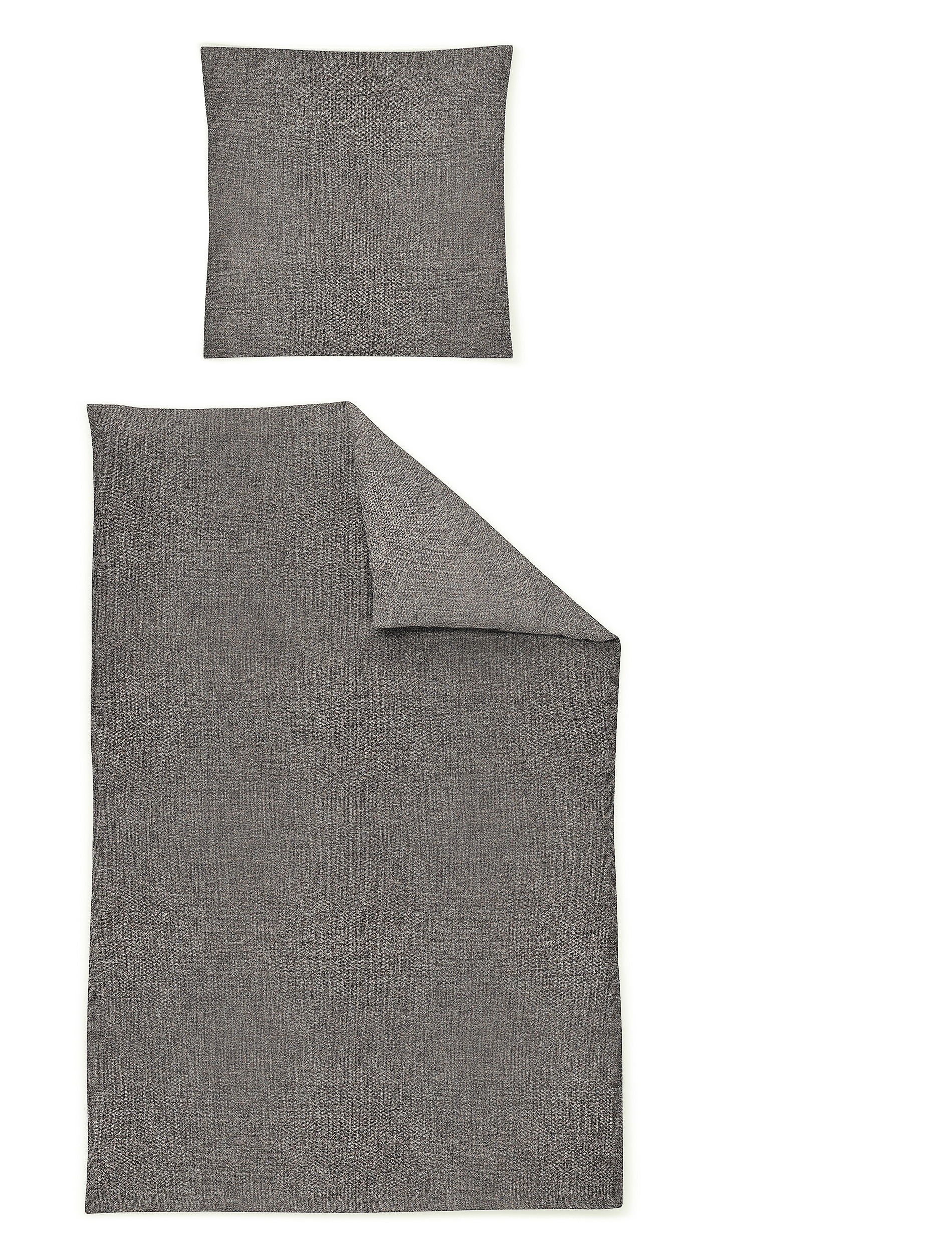 Bettwäsche MINK Biber 155x200cm, 1 Kissen 80x80