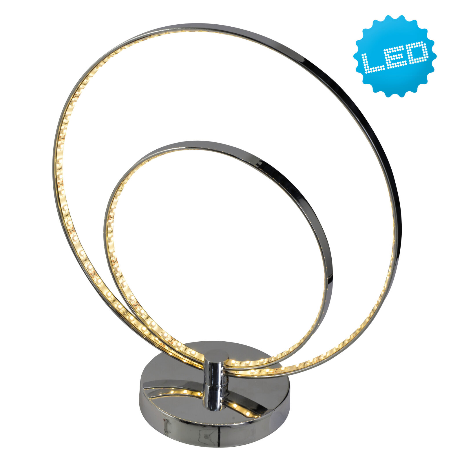 LED-Tischleuchte UNIVERSE - chrom - 38,5 cm