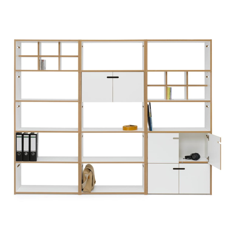 Tojo Hochstapler kast met deurtjes 76x38,3 wit