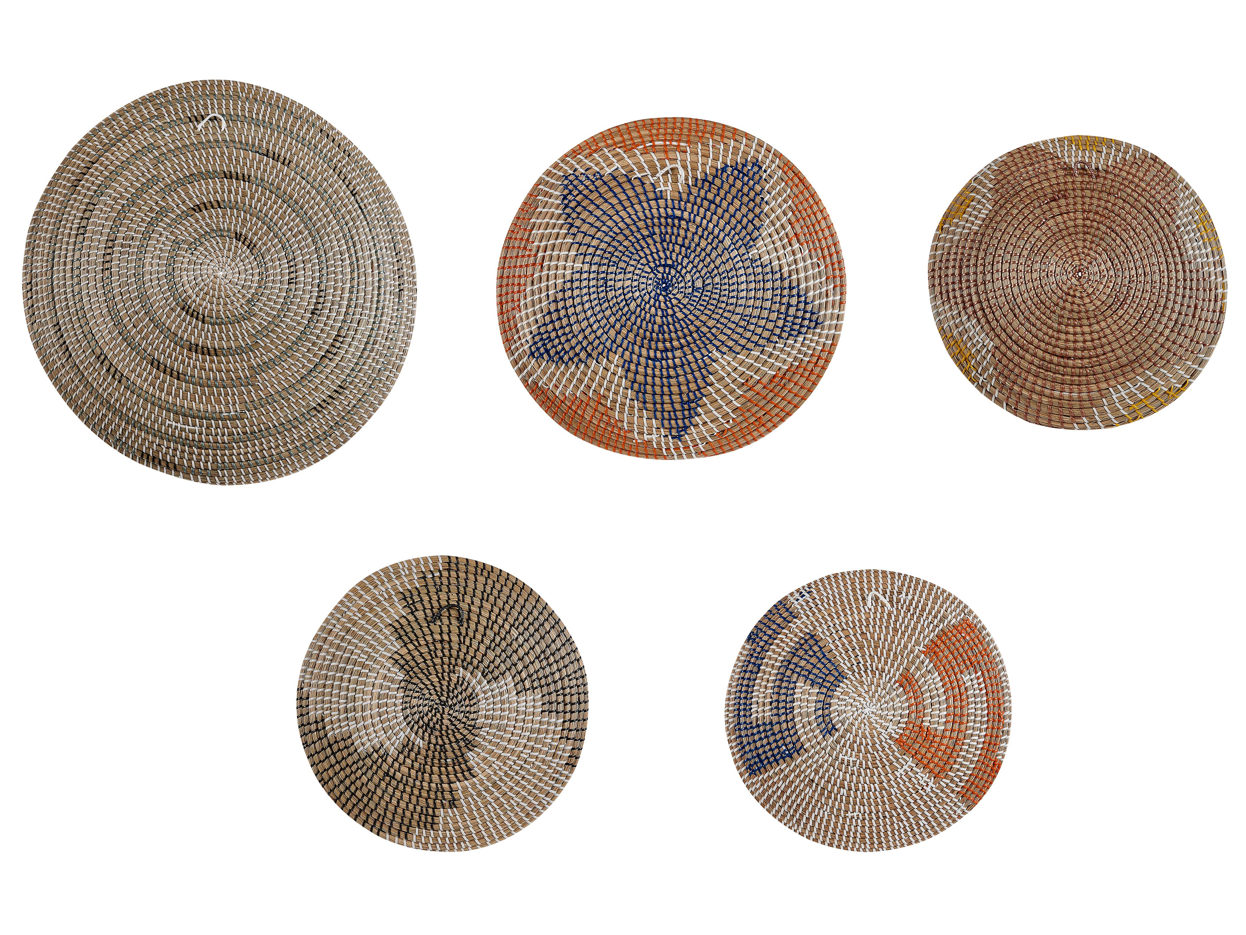 Set van hangende decoraties PARORE Zeegras 60/47/41/40/39 cm Natuurlijk