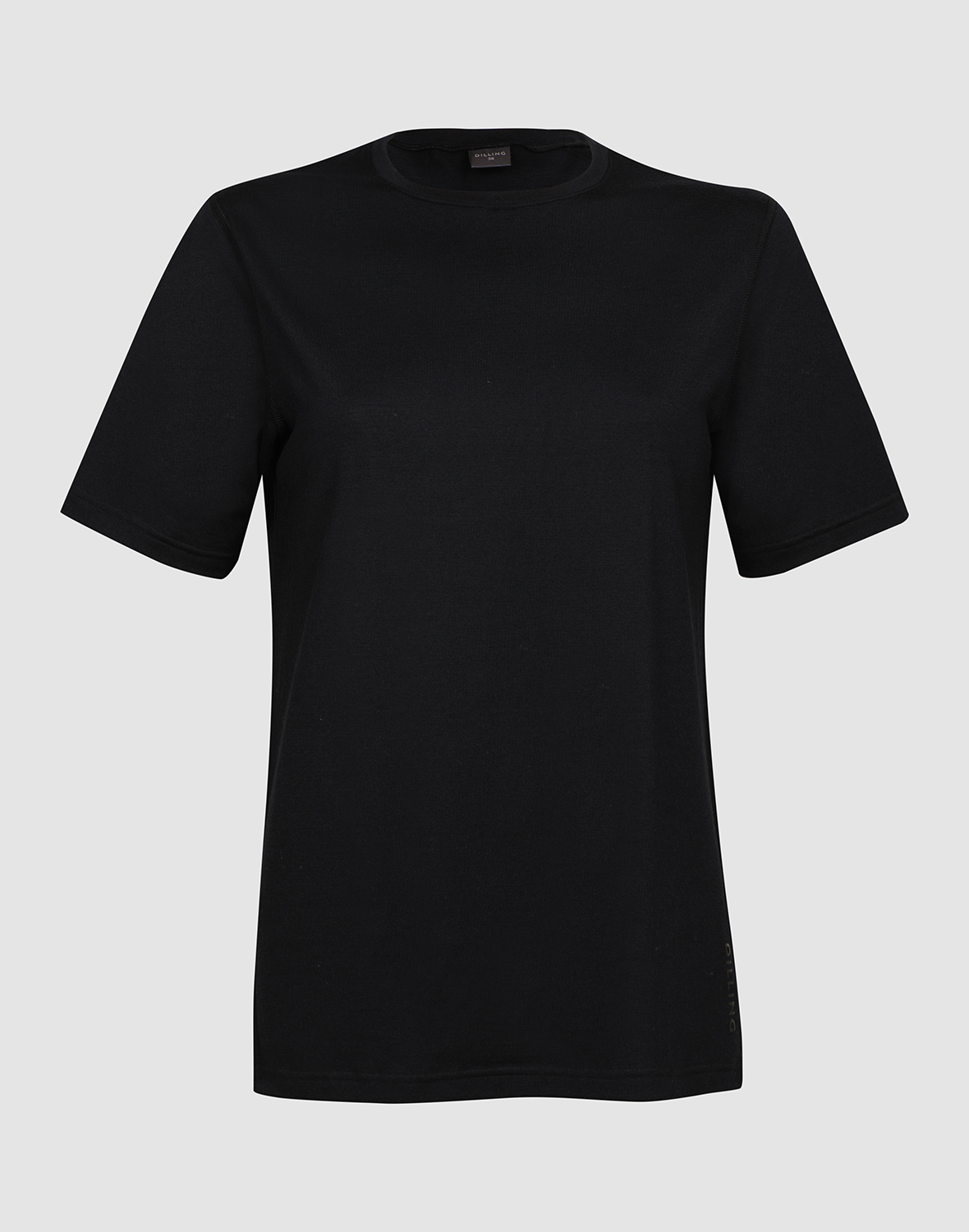 T-shirt van merinowol voor dames in Mos