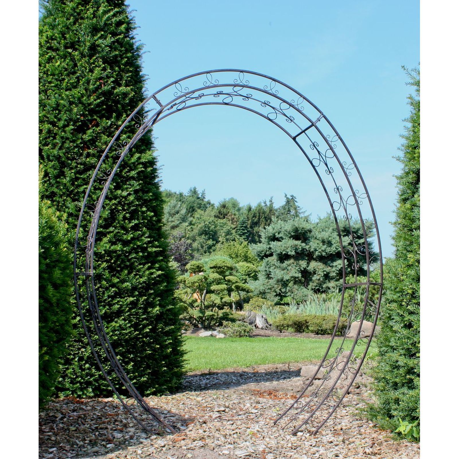 Rosenbogen LAMOS - schwarz - 220 cm hoch