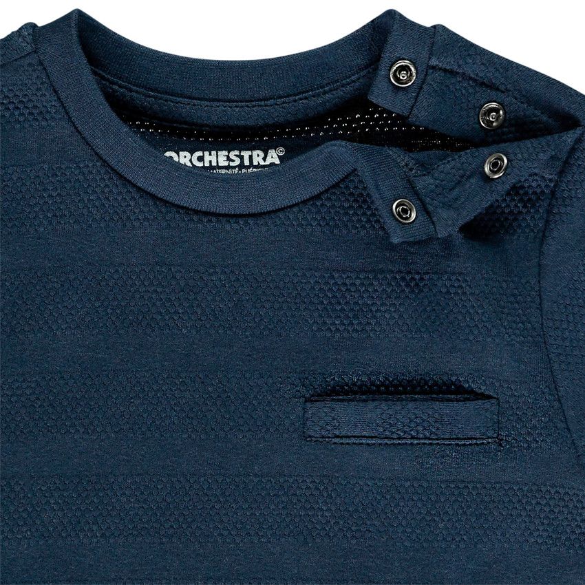 T-Shirt manches courtes pour bébé garçon - Bleu marine